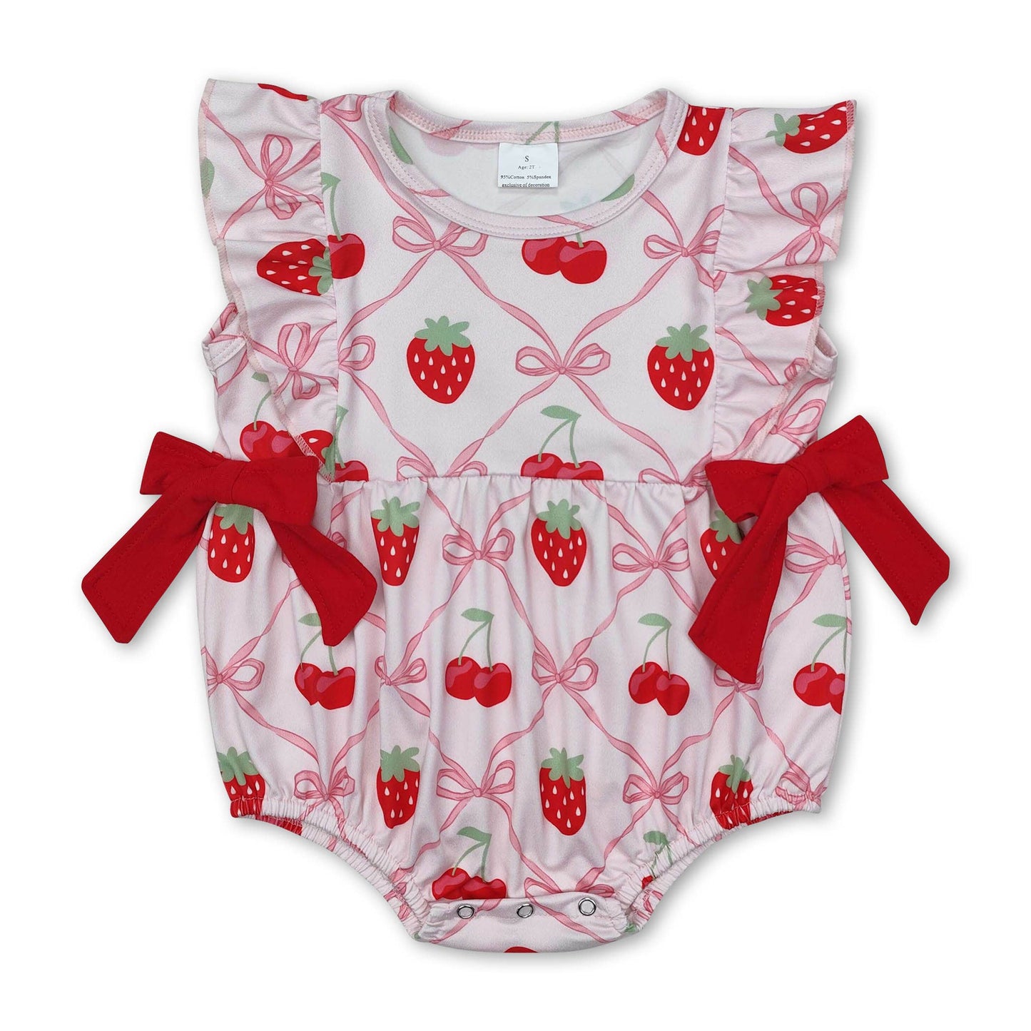 Strawberry & Cherry Bow Bubble