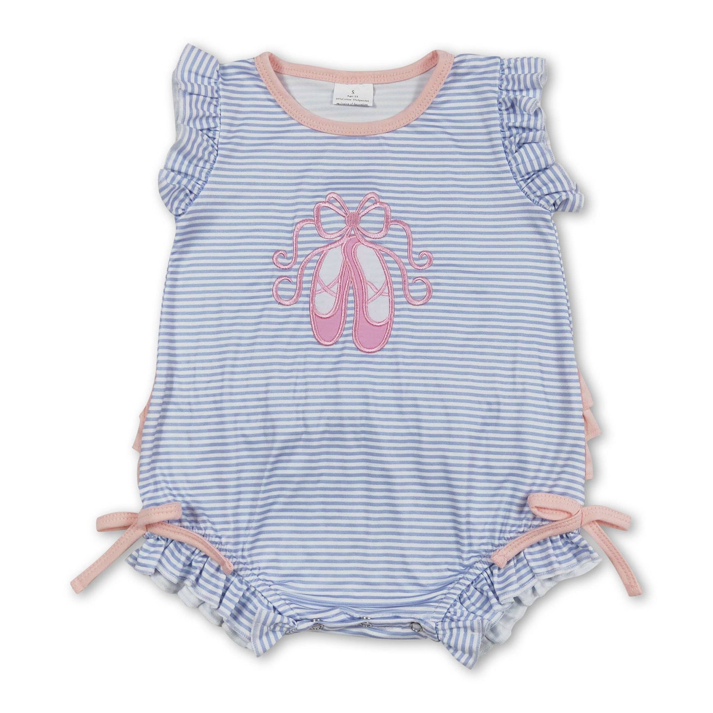 Striped Ballet Shoe Bubble